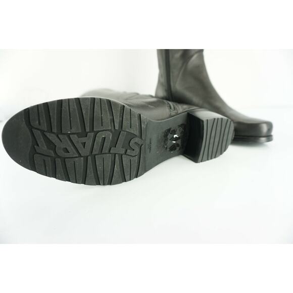 Stuart Weitzman Black leather Arlington Stretch riding boots Size 5.5 New $595 - Picture 9 of 12